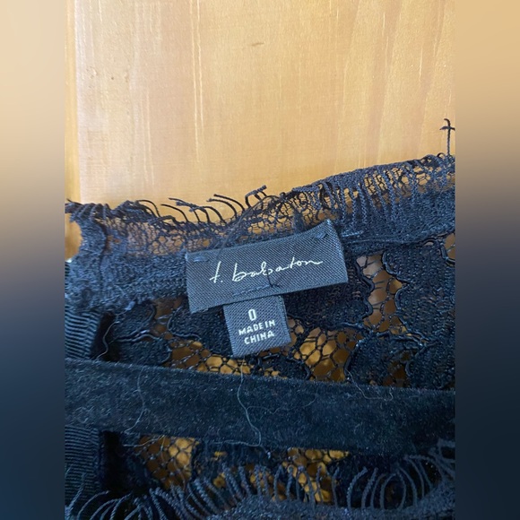 t.Babaton Barrett blouse black size 0 - Picture 2 of 3